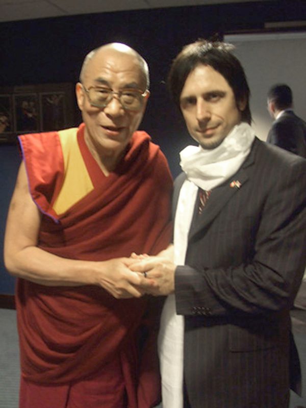 Akiva Prell with the Dalai Lama